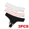 Sexy Set Sexy Set 3pcs Womens Panties Female Underwear Thong Seamless Panties For Women Cotton Briefs Sex G-string Low Waist Underpanties Sexy C240410