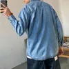 Herenjassen Trendy Y2K Cool Hip Hop Street Denim Jacket Set Kwaliteit Design Kleding Dunne Casual Mode Koreaanse Single Breasted