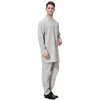 Vêtements ethniques Islamique Arabe Hommes Robe Thobe Kaftan Jubba Abaya Musulman Thoub Dubaï Daffah Dishdasha Saoudien Manches Longues Hauts Pantalons Tenues