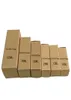 50st Liten Brown Kraft Paper Cardboard Box Diy Craft Papellagring Lagring Present Kosmetisk läppstift Förpackning 6 Storlekar18984977473675