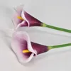 Faux blommig grönare 1/3 st. Verklig touch calla lily konstgjorda blommor calla lily bukett för bröllop bukett brud hem blomma konstgjord dekoration yq240125