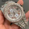 Ap Watch Diamond Moissanite Iced Out peut passer le test PAK1 2023Autre montre-bracelet Sparkle Ice Out Pave Setting VVS pour le matériau en acier inoxydable dans FaZY8O