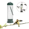 Inne ptaki dostarcza zielone wygodne stylowe, łatwe do uzupełnienia karmnika plastikowego ogrodu na zewnątrz atrakcyjne odporne na pogodę siatkę trwałą
