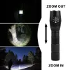 Zoom Mini T6 LED Taktyczna latarka Torcha 3000 Lumens Waterproof 5 trybów rowerowych