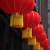年の赤いランタン装飾中国の春祭り吊り飾り2024群れ布伝統的な家の装飾240119