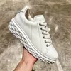 Neo-classic designer DIAMOND MAXI/F II Sneakers Studded with White Nnapa low-top Sneakers Vintage suede shoes for women lace-up round toe platform outdoor shoes