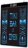 LS0311 Tiki Bar is open masker 3D-gravure LED-lichtbord geheel detailhandel3701241