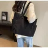 Evening Bags Fashionable Corduroy Shopping Bag For Women Large Capacity Handbag Suitable Everyday Use