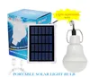 Edison2011 Lampes de jardin solaires Portable 12LED Ampoule de contrôle Lampe à panneau solaire Lampes de lanterne rechargeables alimentées par USB pour hangar à la maison B9599315