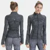 Lu Align Lu Define Lady Yoga extérieur à manches longues manteau Fitness vestes formation impression vêtements de sport femme Stretch vêtements de sport vêtements fins St 68