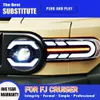 Do Toyota FJ Cruiser LED LED 07-20 Akcesoria samochodowe DRL Daytime Runghing Light Dynamic Streamer Wskaźnik Wskaźnik Wskaźnik Wskaźnik Główny