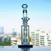 Blue Black Matrix Perc Glass Bong Hookahs Heady Water Pipe Dab Rig Bubbler with 14 mm Joint Ice Catcher Smoking Accessory