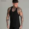 Débardeurs pour hommes Hommes Casual Mode Débardeur Gym Fitness Entraînement Coton Chemise Sans Manches Vêtements D'été Mâle Étendre Long Singlet Hip Hop VestL240124