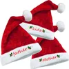 Berets Red Plush Christmas Hat For Holiday Event SantaClaus Adults Children Lovely Santa Party Props