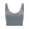 Lu-54 Vêtements de sport Débardeurs pour femmes Débardeurs dos en U Yoga Align Sous-vêtements de sport Antichoc Course à pied Fitness Soutien-gorge haute résistance rembourré V 26