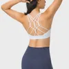 LU-10 Yoga Outfits Backless Crop Tank U-Back Soft Trening Gym Bras Kobiety Raceback Tanki Seksowne sportowe koszulę bez rękawów Atletyka T 58