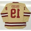 Vintage NCAA College EAGLES 19 CHRIS KREIDER Hóquei Jerseys Creme Costurado Camisas Mens M-X 25