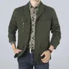 Men's Jackets Spring Autumn Casual Military Blazer Jackets Men Cotton Army Suit Jacket Slim Fit Business Coat Hunting CargoTops Plus Size 5XL J240125