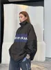 Korrekte Version 24 Early Spring Paris BLCG Leichte Luxus-Patchwork-winddichte Slogan-Sonnenschutz-Assault-Jacke für Damen und Herren