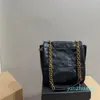 デザイナー - ショッピングバッグ豪華な女性ブラックレザー大容量チェーンショルダーバッグメッセンジャーハンドバッグ豪華な財布の財布