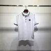 Męska koszula polo projektant męskich polo topstoney letnie letnie szorty wyspowe kołnierz męski polo kamienie koszuli krótkie rękawie Slim Fit t