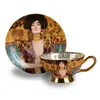 Ensemble de tasses à café en porcelaine, service à thé, cadeau de luxe, tasse à thé en céramique avec cuillère, 240125