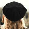 Berets Homens Retro Baker Boy Hat Sboy Country Golf Sun Beret Cap