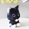 Genshin Black Scaramouche cat fluffy impact stray pet plush toy role-playing doll soft filled pillow gift 240124