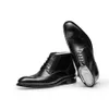 2023 Summer Men Boots Genuine Leather Autumn Brand New Style Ankle Brogues Business Work Dress Shoes for Male