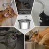 フィーダー新しい2Lペット水噴水ステンレス鋼猫猫の水ディスペン猫用噴水用の猫用飲酒者用猫用品用品用
