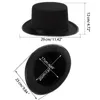 Berets 1PC Steampunk Men Hat Vintage Gothic Top Decoration Black Gay Halloween Party Carnival Nightclub