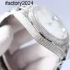 APウォッチダイヤモンドモイサナイトアイスアウトテスト腕時計メンズメカニカル41mm sierストラップステインス鋼の耐用年程度の防水wリストウォッチファッションwristwat2enb