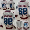 Masculino Stanley Cup Final Hóquei 8 Cale Makar Jersey 29 Nathan Mackinnon 92 Gabriel Landeskog Mikko Rantanen Joe Sakic Peter Forsberg Azul Branco 83