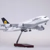 1/160 Bilancia 50.5 CM Compagnia Aerea A380 Lufthansa Modello di Aereo W Luce e Ruota Pressofuso In Resina di Plastica Aereo Per La Raccolta 240118