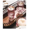 Ljushållare nordiskt rosa glas ljusstake europeiska ljus bordet står romantisk pophor hem dekoration7158384 droppe läcker homefavor dhspb