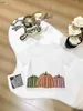 Brand Baby T-shirts Gradient Logo Child Tees Storlek 100-150 Summer Designer Kids Clothes Boys Girl Cotton Sleepe Jan20