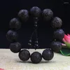 Strand Ebony Carving Rosary 20mm Gourd Accessories Armband