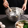 Miski bez poślizgu mieszanie domowego pojemnika na jajka bijak ubijające organizatory ciasta ze stali nierdzewnej Kuchnia