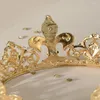 Haarspangen, Retro-schwarze königliche runde Krone, personalisierte Halloween-Party-Accessoires, Herren-Königs-Tiara-Kronen