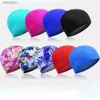 Swimming caps Free Size Caps For Men Women Elastic Nylon Ear Protection Long Hair Pool Hat Ultrathin Bathing L240127