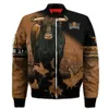 Mode Für Männer Angepasst Name Bull Reiten 3D Gedruckt Winter Zipper Jacke Casual Unisex Harajuku Straße Langarm Jacke 651