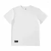 Polos pour hommes Été Japonais Heavy Coton T-shirt à manches courtes T-shirt Hommes Couleur Solide Blanc Chemise vierge