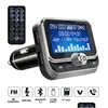 طقم سيارة Bluetooth Care Creative FM مع التحكم عن بعد 1.8 LCD MP3 Player مزدوج USB Charger Hands Modator Droper