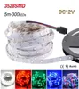 LED Strip Light 3528 SMD 5M 300leds 12V LED flessibile Nastro diodo Nastro RGB Singoli colori Ledstrip Fita di alta qualità LED4395676