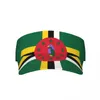 BERETS SOMMER SUN HAT Män kvinnor Justerbar visir Top tomma Dominica Flag Sport Tennis Golf Running Sunscreen Cap