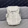 Large Capacity Backpack Designer Rucksack White Leather Man Shoulder Bags Embossing Computer Handbag Patchwork Schoolbags Travelling Totes Back Pack