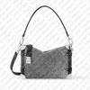 Top M21460 Side Trunk Totte Designer Cross Body Counder Cashal Denim Bag Base Women241a