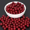 8mm Beads for Bracelets Necklace Earring Jewelry Making Supplies Round Burgundy Crystal Loose Glass Beads Kit for Adults Kids DIY Crafts Wholesale