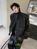 Мужские куртки, модное весеннее пальто из искусственной кожи в стиле ретро, трехмерное пальто с большим карманом, мотоциклетное с длинным рукавом