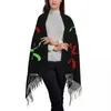 エスニック服のカスタムプリントカラフルなアマジーベルベルティフィナスカーフ男性女性冬の温かいスカーフカビエンショールラップ